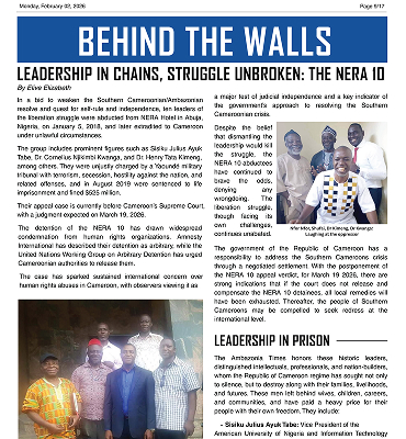 Leadership in Chains, Struggle Unbroken: The NERA 10